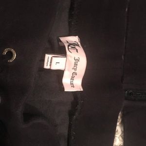 Juicy Couture black velour sweatsuit